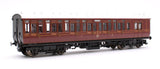 Dapol 4P-020-002 OO Gauge GWR Toplight Mainline City Lined Crimson 3rd Brake 3748 S1