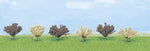 Busch 6057 HO Gauge 6 Assorted Bushes