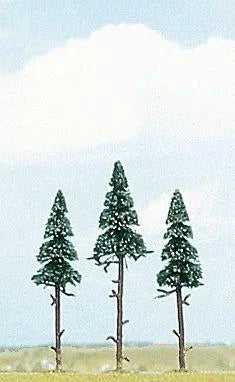 Busch 6114 HO Gauge 3 X 100/115mm Scots Pine Trees