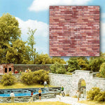 Busch 7425 HO/OO Gauge Red Brick Card Sheets (2)