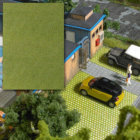 Busch 7431 HO/OO Gauge Green Parking Slabs