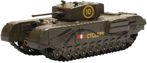 Oxford Diecast 76CHT005 1:76/OO Gauge Churchill Tank 51st Rtr, Uk 1942 (DGD CASE)