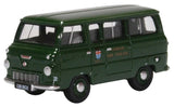 Oxford Diecast 76FDE016 1:76/OO Gauge Ford 400e Minibus London Fire Brigade - Green