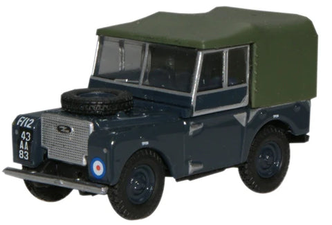 Oxford Diecast 76LAN18004 1:76/OO Gauge RAF Land Rover Series I 80 Canvas