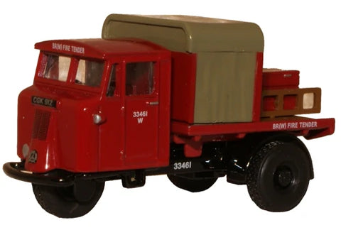 Oxford Diecast 76MH015 1:76/OO Gauge Rail Mechanical Horse Fire Tender (DGD CASE)