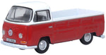 Oxford Diecast 76VW033 1:76/OO Gauge VW Bay Window Pick Up Poppy Red/White