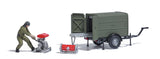 Busch 7964 HO/OO Gauge Fire Hose Trailer with Portable Pump (Copy)