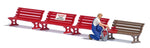 Busch 7978 HO/OO Gauge Painting a Bench