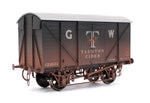 Dapol 7F-066-007W O Gauge GW Standard 12T Van Grey Tauntons Cider 123522 (Weathered)