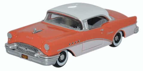 Oxford Diecast 87BC55002 1:87/HO Gauge Buick Century 1955 Coral Polo White