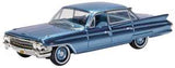 Oxford Diecast 87CSD61003 1:87/HO Gauge Cadilac Sedan Deville 1961 Nautilus Blue