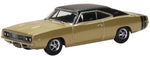 Oxford Diecast 87DC68002 1:87/HO Gauge Dodge Charger 1968 Gold and Black