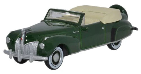 Oxford Diecast 87LC41002 1:87/HO Gauge Lincoln Continental 1941 Spode Green