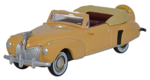 Oxford Diecast 87LC41004 1:87/HO Gauge Lincoln Continental 1941 Rockingham Tan