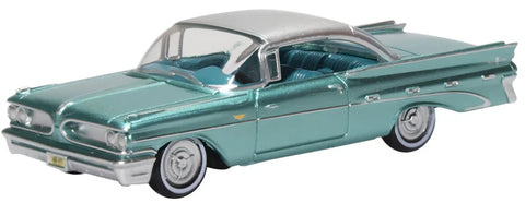 Oxford Diecast 87PB59003 1:87/HO Gauge Pontiac Bonneville Coupe 1959 Seaspray Green