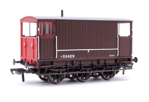 Rapido Trains 931007 OO Gauge SECR 6 Wheel Brake Van - No.S55429 - SR post-36 livery