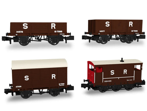 Rapido Trains 942005 N Gauge SECR Wagons Pack 1 – SR pre-36 Livery Freight Train