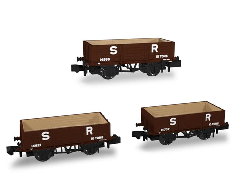 Rapido Trains 942006 N Gauge SECR Wagons Pack 2 – SR pre-36 Livery 5 Planks (Dia.1349)