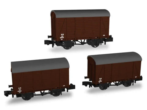 Rapido Trains 942012 N Gauge SECR Wagons Pack 4 – SR post-36 Livery 12t Covered Vans (Dia.1426)