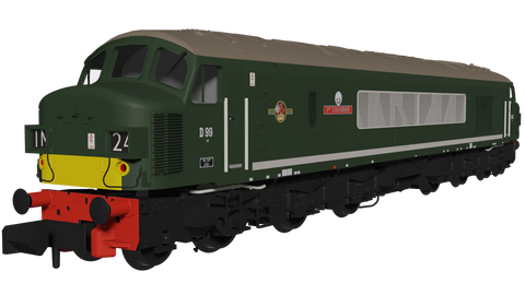 Rapido Trains 948102 N Gauge Class 45 D99 “3rd Carabinier” BR Green With Small Yellow Panels