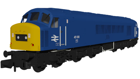 Rapido Trains 948107 N Gauge Class 45 45108 BR Blue With Domino Headcodes