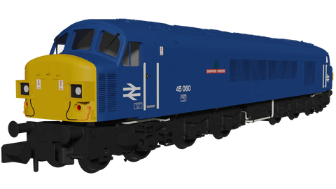 Rapido Trains 948108 N Gauge Class 45 45060 “Sherwood Forrester” BR Blue With Domino Headcodes