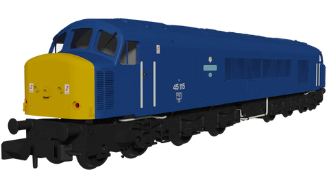 Rapido Trains 948111 N Gauge Class 45 45115 “Apollo” BR Blue BR Blue With Sealed Beam & Hight Intensity Headlights