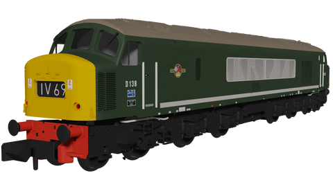 Rapido Trains 948703 N Gauge Class 46 D138 BR Green With Full Yellow Ends DCC Sound