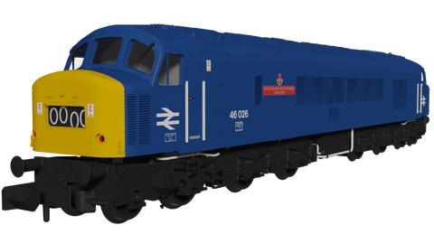 Rapido Trains 948204 N Gauge Class 46 46026 “Leicestershire and Derbyshire Yeomanry” BR Blue With Headcode Blinds