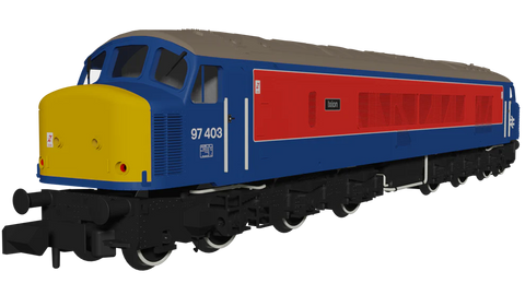 Rapido Trains 948207 N Gauge Class 46 97403 Ixion RTC Blue/Red With Sealed Beam Headlights