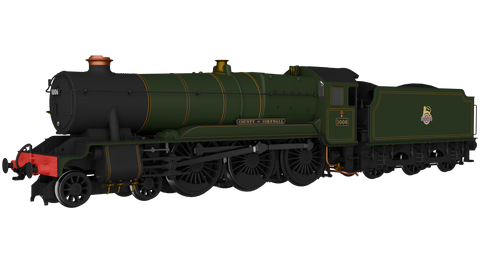 Rapido Trains 954506 OO Gauge GWR County No.1006 ‘County of Cornwall’ BR Lined Green Early Crest - DCC SOUND