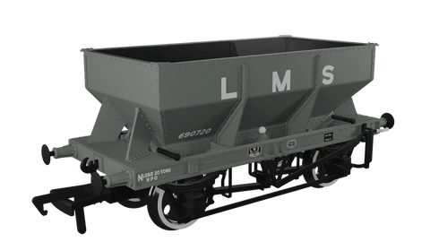 Rapido Trains 963002 OO Gauge LMS Iron Ore Hopper – LMS (pre-36) No.690720