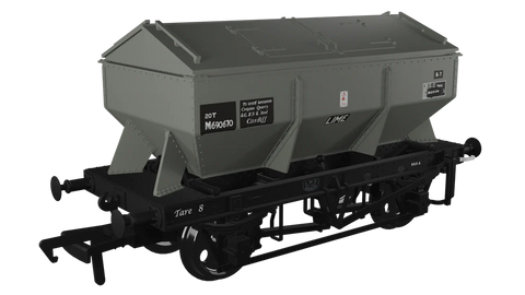 Rapido Trains 963011 OO Gauge LMS Iron Ore Hopper – BR (Lime) No.M690670