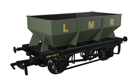 Rapido Trains 963015 OO Gauge LMS Iron Ore Hopper – Longmoor Military Railway No.82691