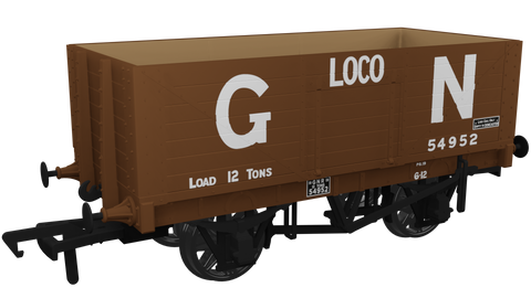 Rapido Trains 967412 OO Gauge RCH 1907 7 Plank Wagon GNR No.54952