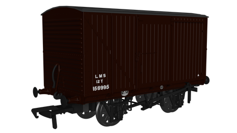 Rapido Trains 970005 OO Gauge LMS D1663 Van – LMS (post-36) No.158995