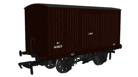 Rapido Trains 970006 OO Gauge LMS D1663 Van – LMS (post-36) No.148117