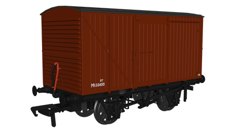 Rapido Trains 970010 OO Gauge LMS D1663 Van – BR No.M132445