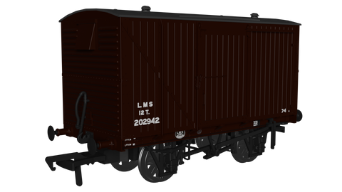 Rapido Trains 970106 OO Gauge LMS D1832A Van – LMS (post-36) No.202942