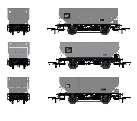 Accurascale 2540 OO Gauge HTV 21t Hopper Wagon - BR Grey - Pack G