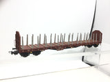 Piko 54331 HO Gauge DB Stake Wagon Brown