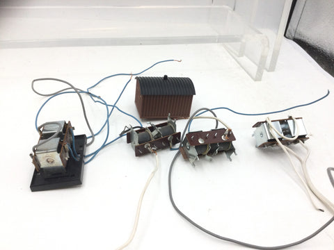 Job Lot of Peco PL-10 Point Motors (4) + 1 Hornby Housing