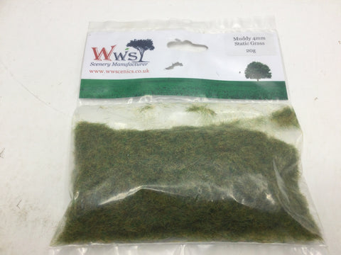 WWScenics Muddy Static Grass 4mm (20g)