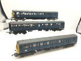 Lima 205136/205138/205145 OO Gauge 3 CAR BR Blue 117 DMU