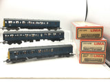 Lima 205136/205138/205145 OO Gauge 3 CAR BR Blue 117 DMU