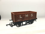 Triang/Hornby R112A OO Gauge LMS Brown 7 Plank Wagon 12527