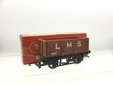 Triang/Hornby R112A OO Gauge LMS Brown 7 Plank Wagon 12527