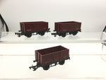 Triang/Hornby R112 OO Gauge Maroon 7 Plank Wagon M2313 x3