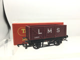 Triang/Hornby R112A OO Gauge LMS Maroon 7 Plank Wagon 12527