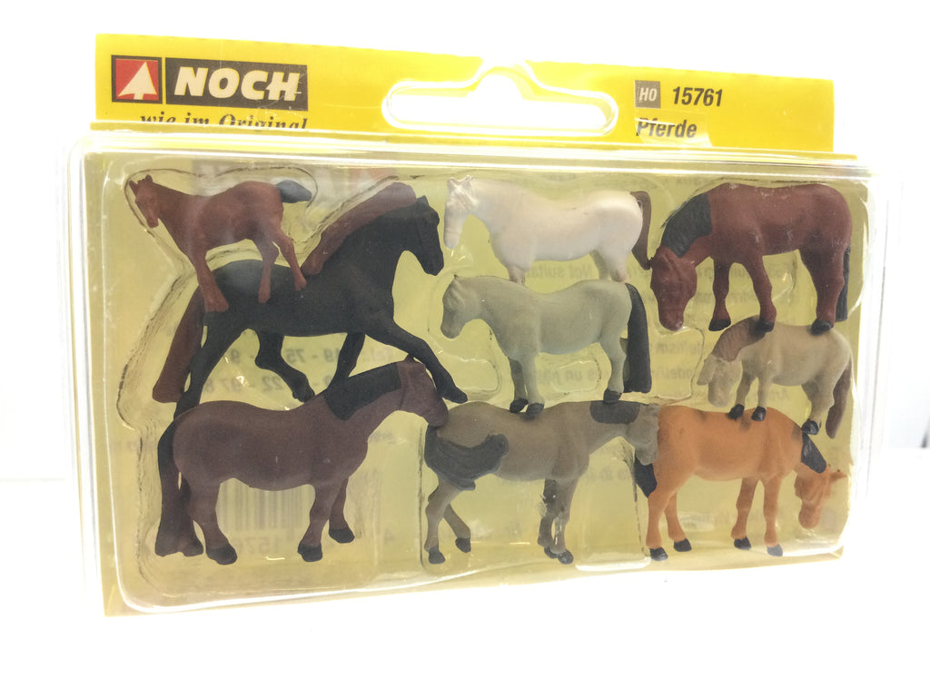 Noch 15761 HO/OO Gauge Horses (9) Figure Set